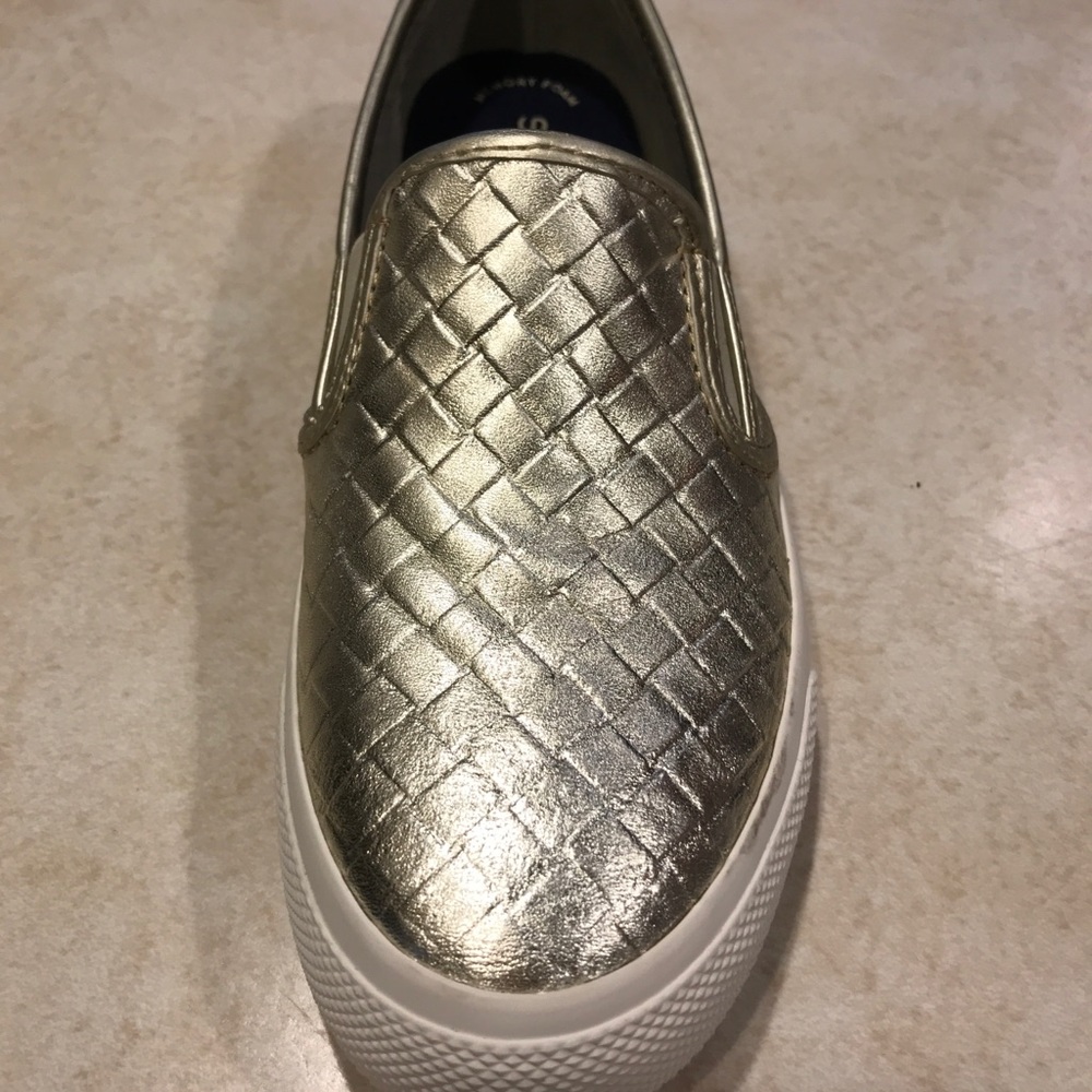 Sperry Gold Woven Slip-On Sneakers for Women - Picture 3 of 5